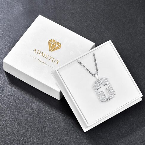 الصليب علامة الكلب قلادة للرجال فضة الرجال الصليب قلادة الصليب قلادة للرجال الصليب علامة الكلب مجوهرات هدايا للرجال in Kuwait