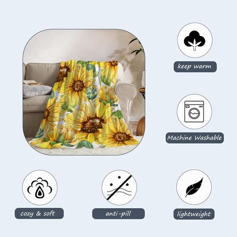 Neatee Living بطانية رمي أوراق استوائية صغيرة بطانية نباتية خضراء طفل رضيع قماط سرير عربة أطفال بطانيات صوف ناعمة الربيع والصيف ديكور هدية بطانية ديكورات المنزل 30 × 40 in Kuwait