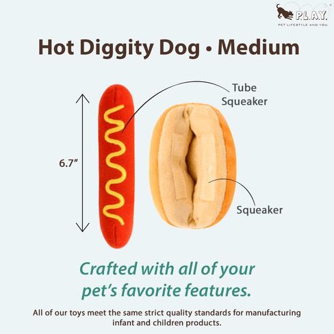 P.L.A.Y. (Pet Lifestyle And You) Plush Hamburger Toys for Dog/Cat in Saudi Arabia