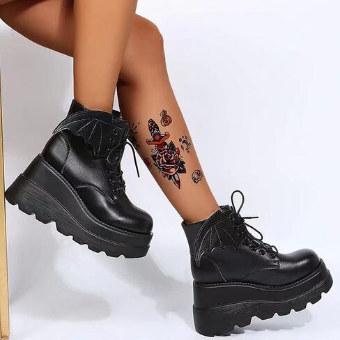 Ulalaza Women Mary Jane Dress Pumps Lolita Shoes Cute Platform Gothic Double Ankle Strap Round Toe Chunky Heel Uniform Pumps Shoes Perfect for School Party Business Work Dance Date Night Club in Saudi Arabia