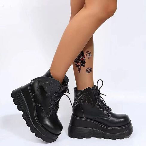 Ulalaza Women Mary Jane Dress Pumps Lolita Shoes Cute Platform Gothic Double Ankle Strap Round Toe Chunky Heel Uniform Pumps Shoes Perfect for School Party Business Work Dance Date Night Club in Saudi Arabia