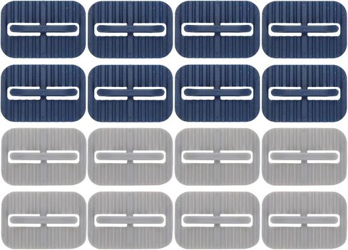 16Pcs Garbage Bag Sticky Clips Trash Can Bag Holders Trash Bag Fixing Clamps,Blue in Saudi Arabia