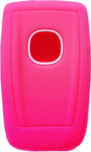 Silicone Smart Remote Key fob Cover case Compatible with 2015-2021 Acura ILX MDX RDX RLX TLX.Part Number：KR5V1X（4 Buttons） (Black+Rose red) in Saudi Arabia