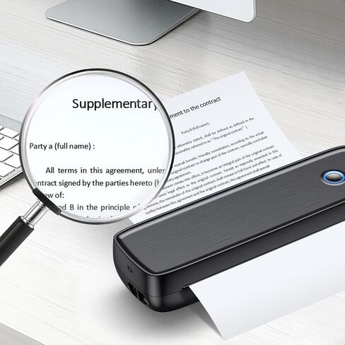 Thermal Printer Paper 8.5 x 11 Inch(200 Sheets), Compatible with A80/A81 Thermal Portable Printer, Automatic Folded Printing Paper feed in Saudi Arabia