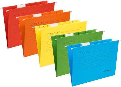 Djois by Jalema® A4 Size Vertical Suspension Files with Tabs and Inserts, Assorted Colors, 10/PK (2652742990) in Saudi Arabia