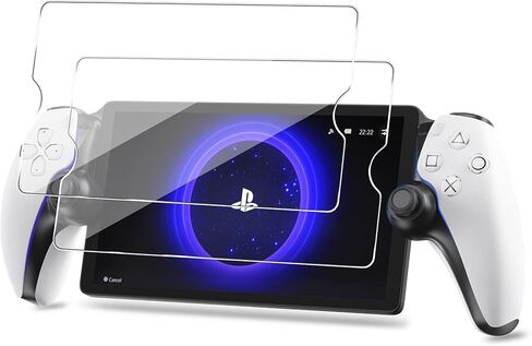 Maxdara 2 Pack Screen Protector for PlayStation Portal Remote Player 8 inch 2023, Ultra HD Tempered Glass PlayStation Portal Screen Protector, 9H Hardness, Scratch Resistant in Kuwait