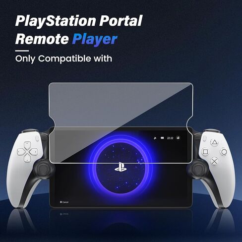 Maxdara 2 Pack Screen Protector for PlayStation Portal Remote Player 8 inch 2023, Ultra HD Tempered Glass PlayStation Portal Screen Protector, 9H Hardness, Scratch Resistant in Kuwait
