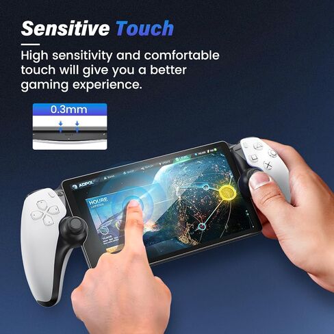 Maxdara 2 Pack Screen Protector for PlayStation Portal Remote Player 8 inch 2023, Ultra HD Tempered Glass PlayStation Portal Screen Protector, 9H Hardness, Scratch Resistant in Saudi Arabia