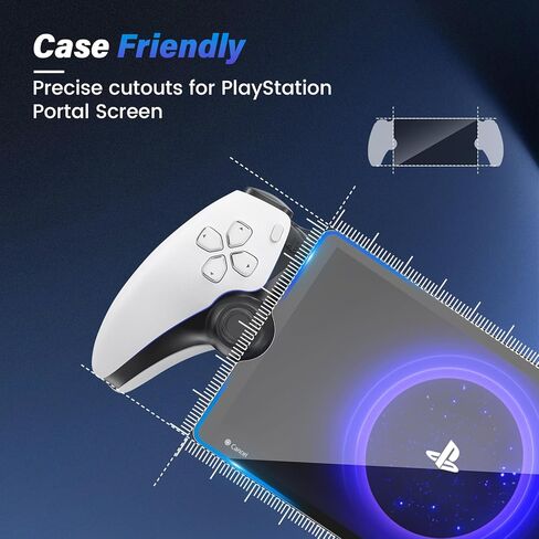 Maxdara 2 Pack Screen Protector for PlayStation Portal Remote Player 8 inch 2023, Ultra HD Tempered Glass PlayStation Portal Screen Protector, 9H Hardness, Scratch Resistant in Kuwait
