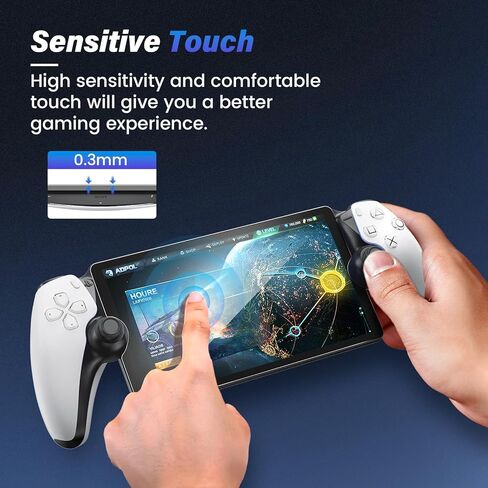 Maxdara 2 Pack Screen Protector for PlayStation Portal Remote Player 8 inch 2023, Ultra HD Tempered Glass PlayStation Portal Screen Protector, 9H Hardness, Scratch Resistant in Kuwait