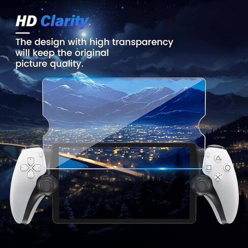 Maxdara 2 Pack Screen Protector for PlayStation Portal Remote Player 8 inch 2023, Ultra HD Tempered Glass PlayStation Portal Screen Protector, 9H Hardness, Scratch Resistant in Kuwait