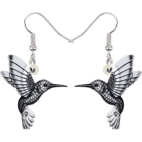 Acrylic Hummingbird Earrings Dangle Summer Spring Bird Jewelry Charms