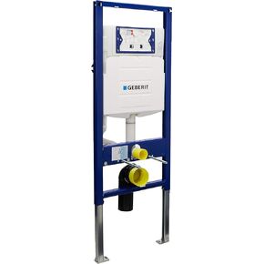 Geberit 111.335.00.5 DuoFix In-Wall System with Sigma Concealed Tank for 2x6 Wall Construction, Plastic, White