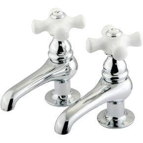 Kingston Brass KS3201PX Restoration Basin Faucet, 3-1/2", Polished Chrome