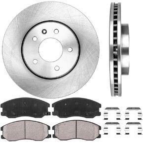 Callahan Front Brake Kit for 12-15 Chevy Captiva Sport, 07-09 Equinox Suzuki XL-7 Pontiac Torrent, 08-10 Saturn Vue Replacement 11.65" inch Disc Brake Rotors Ceramic Brakes Pads