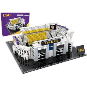 LSU Tigers Stadium Building Kits - 2298 Pieces & Printed Decal Graphics | 3D Bricks Puzzle | Fighting Tigers Football Gifts for Boys, Men & Kids Aged 5+ | Games for Creative Fans