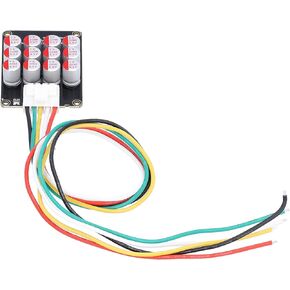 Hilitand Battery Active Equalizer, Balancer Energy Transfer Board Accessory Lithium Lipo Battery Energy Active Equalizer Fit Capacitor Silicone Cable for LFP LTO(4S)