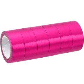 PATIKIL Metallic Washi Tape 15mm x 5m, 6 Pack Art Paper Mirror Masking Foil Sticker Self-Adhesive for DIY Art Craft Wrapping Wedding Decoration, Pink