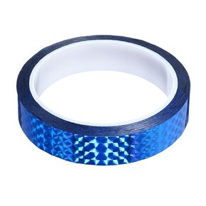 YOKIVE Prism Tape, Self Adhesive Holographic Reflective Decorative Tapes, Great for Craft Projects, DIY Art, Home, Daily Use (Blue, 0.8 Inch x 55 Yard)