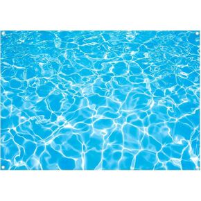 7x5ft Summer Swimming Pool Photography Backdrop Blue Splash Water Ripple Background Ocean Party Decorations Baby Shower Photo Booth Banner