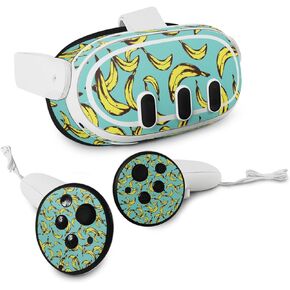 MightySkins Skin Compatible with Meta Quest 3 - Bananas | Protective, Durable, and Unique Vinyl Decal wrap Cover | Easy to Apply, Remove, and Change Styles