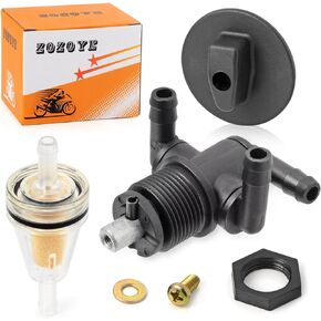 7052161 3 Way Fuel Tank Valve Petcock & Knob NUT For Polaris Sportsman 335 400 500 600 700 Magnum Trail Boss 325 330 500 5432559