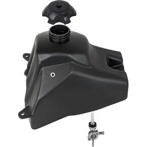 RedCap Gas Tank for 50cc 125cc Dirt Bikes Pit Bikes Honda CRF50 XR50 TaoTao Baja DR49 Coolster Kayo Roketa Pirster Pro 90ss SDG 107 Thumstar BSE with Gas Cap and Petcock
