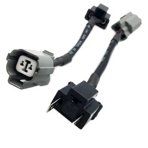 2pcs Ballast Adapter Harness Connector Compatible with 2002-2006 Acura RSX to JDM DC5 HID Headlight Type R headlamp PnP