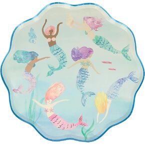Meri Meri Mermaids Swimming Plates (Pack of 8)