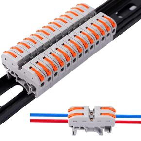 DIN Terminal Blocks, Aigreat,Universal Wiring Connector Lever Connectors for Electrical Wires (50)