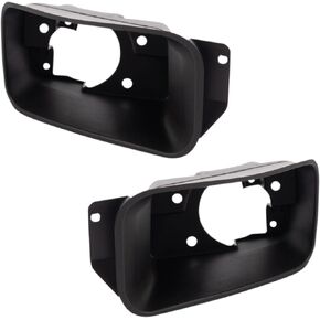 TRQ Front Fog Light Bracket Compatible with 11-14 Chevrolet Silverado 2500 3500 HD