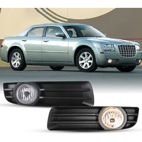 AUTOWIKI Fog Lights Lamps Assembly For 2005 2006 2007 2008 2009 2010 Chrysler 300 Driver Passenger Replacement 1 Pair