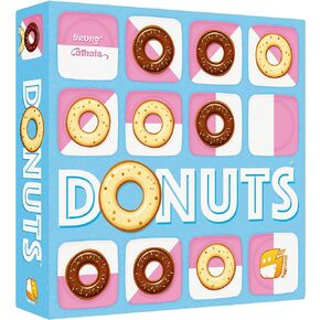 Donuts - The Tasty & Tactical Clash for 2 Players, Placement Board Game, Abstract Adult & Family Game, Ages 8+, 10-15 Min