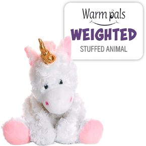 Warm Pals - Magical White Unicorn - 1.5lbs - Cozy Microwavable Lavender Scented Plush Toys - Heated Stuffed Animal - Heatable Coolable Bedtime Comfort Plushie