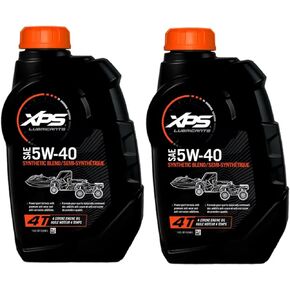 Sea-Doo New OEM، 1 QT 4-T 5W-40 مجموعة زيت من مزيج صناعي مكون من قطعتين، 293600121 779133 in Kuwait
