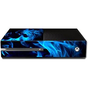 MightySkins Skin Compatible with Microsoft Xbox One - Blue Flames | Protective, Durable, and Unique Vinyl Decal wrap Cover | Easy to Apply, Remove, and Change Styles | Made in The USA