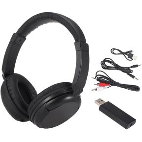 FM Wireless Headphones Over-Ear Music Earphones with Transmitter 3.5mm & RCA Wired Headset Support FM Radio for TV PC Phones MP3 Player in Kuwait