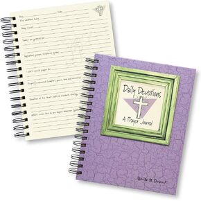 Write it Down Series by Journals Unlimited, Guided Journal, Daily Devotions, A Prayer Journal, Full-Size 7.5"x 9", Lilac Purple Hard Cover, Made in USA