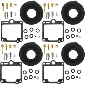 4-Pack Carburetor Repair Kit Carb Rebuild Set Replacement for Yamaha Maxim 700 XJ700 1985-1986