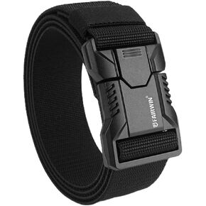 FAIRWIN Casual Golf Belts for Men 1.5" Stretch Nylon Canvas Quick Release Buckle Elastic Belt Work Hiking and Golf Accessories