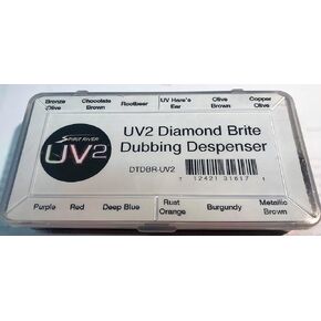 Hareline Spirit River UV2 Diamond Bright Fly Tying Dubbing Dispenser