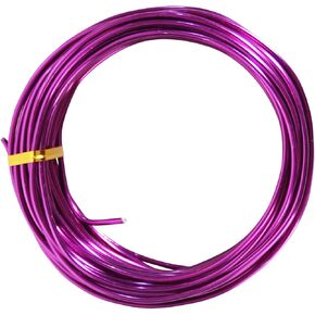 50 Feet Silver Aluminum Craft Wire, 12 Gauge 2mm Thickness Sculpting Wire, Armature Wire for Sculpting, Bendable Metal Craft Wire for Making Dolls Skeleton DIY Crafts