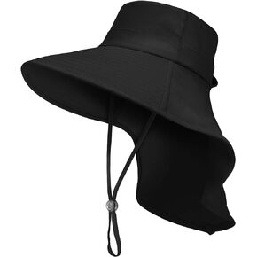 Durio Sun Hat Sun Hats for Women UV Protection Beach Summer Hats for Women Large Wide Brim Gardening Hat with Neck Flap