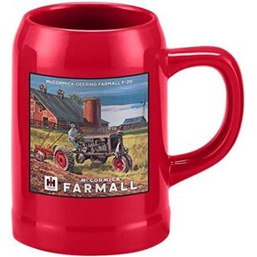 Cornell McCormick Deering Farmall F-20 20oz Mug Red with Tractor