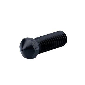 1-Pack High Temperature Volcano Hardened Steel Nozzle 0.4mm M6 Compatible with 1.75mm Artillery Sidewinder X1 X2 Genuis, Vyper 3D Printer Print PEI PEEK Carbon Fiber (0.4mm)