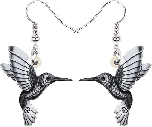 Acrylic Hummingbird Earrings Dangle Summer Spring Bird Jewelry Charms in Saudi Arabia