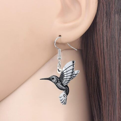 Acrylic Hummingbird Earrings Dangle Summer Spring Bird Jewelry Charms in Saudi Arabia