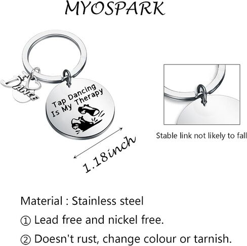 MYOSPARK الحنفية الرقص هدية الحنفية الرقص هو العلاج الخاص بي المفاتيح الحنفية الرقص المعلم هدية الرقص مجوهرات لمحبي الرقص الحنفية in Saudi Arabia