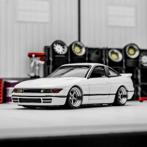 Carlomo 1/64 Scale Alloy Wheels with Brake Disc and Tires (Slicks) & Axles S-Class Detail Up Kits for Professional Modified Diecast Model Car Kit (S04-B) in Saudi Arabia