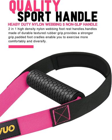 Home Resistance Training Kit, Bodyweight Resistance Straps for Full-Body Workout, 2 Adjustable Workout Straps with Handles, Door Anchor, Supports Up to 500Lbs, All-in-ONE Home Gym Equipment in Saudi Arabia